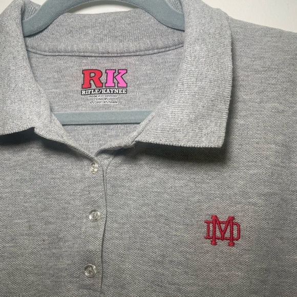 Mater Dei Girls Gray Uniform Polo Shirt size Juniors L - Picture 3 of 4